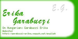 erika garabuczi business card